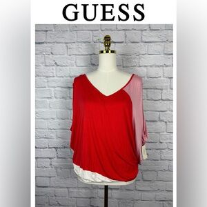 NWT Guess Color block blouse size M